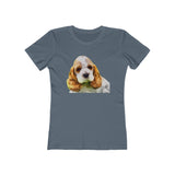 Cocker Spaniel 'Hogan' Women's Slim Fit T-Shirt