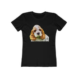 Cocker Spaniel 'Hogan' Women's Slim Fit T-Shirt