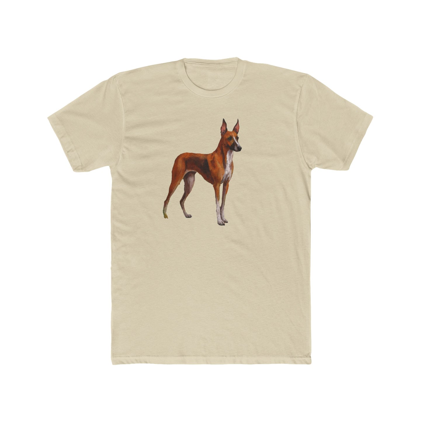 Azawakh Men's Fitted Cotton Crew Tee: A Touch of Elegance