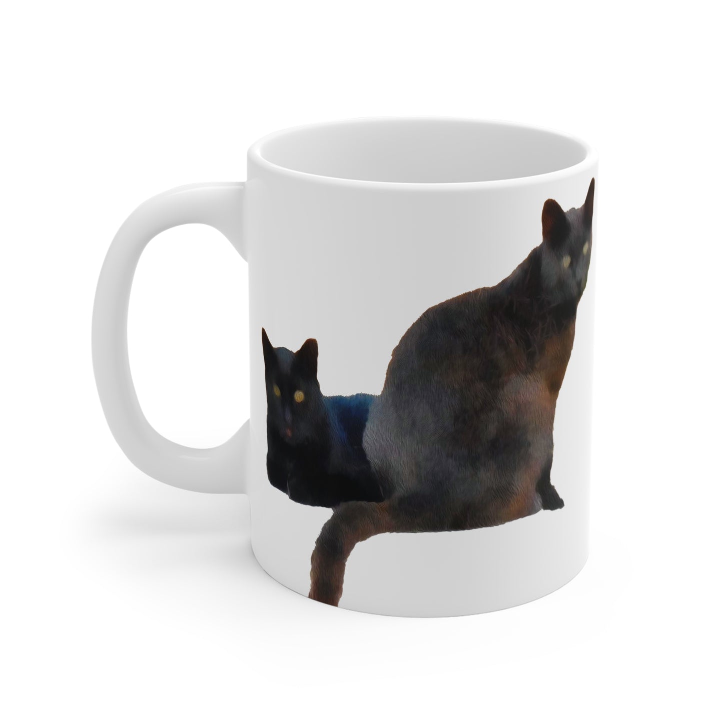 Cats 'Sifnos Sisters' Ceramic Mug 11oz