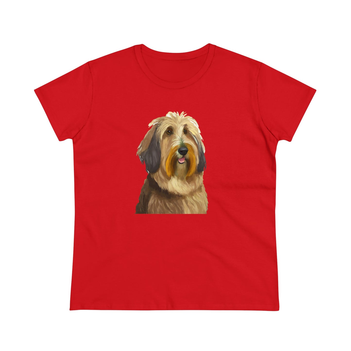Charming Bergamasco Sheepdog Women's Midweight Cotton Tee