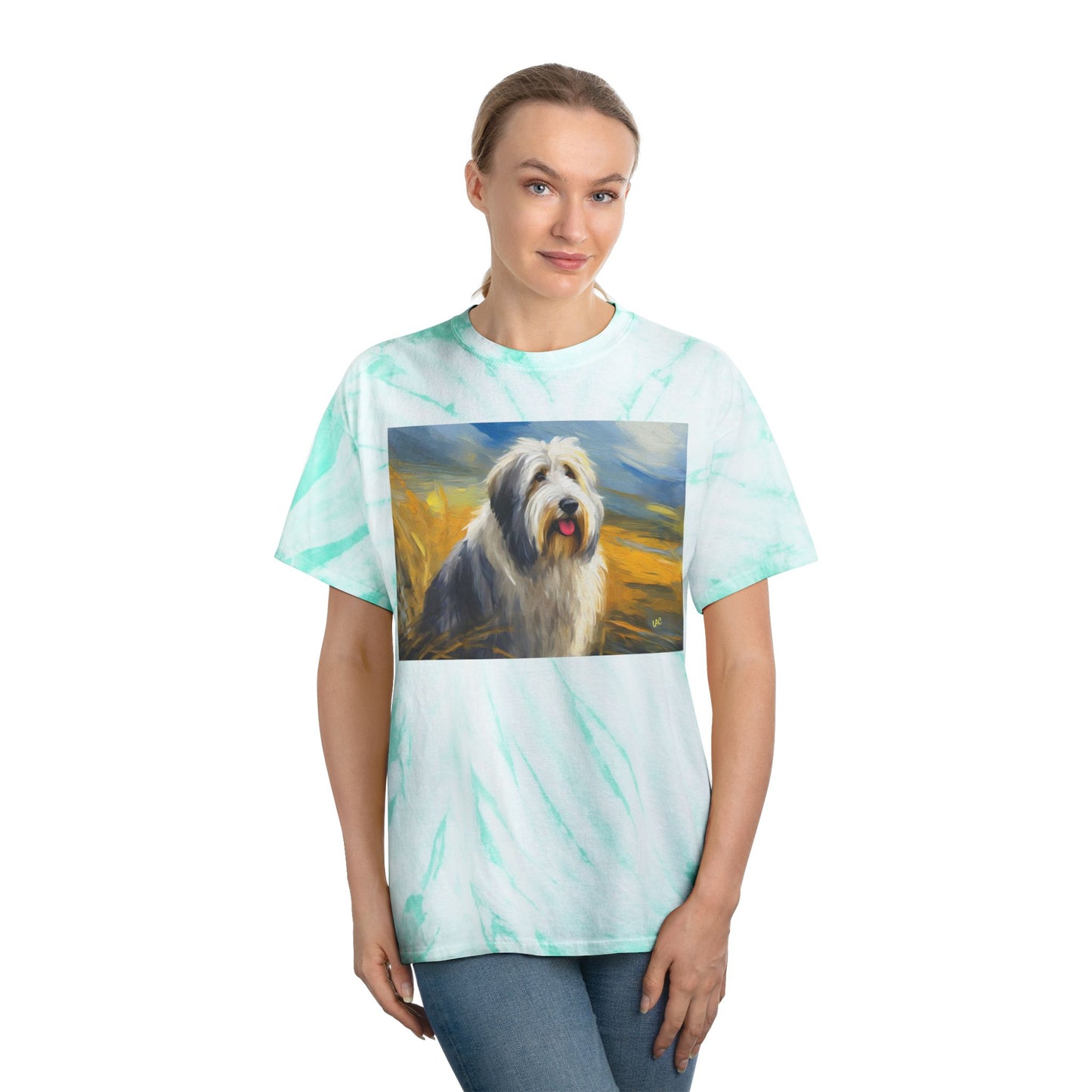 Old English Sheepdog Classic Tie-Dye Tee, Cyclone