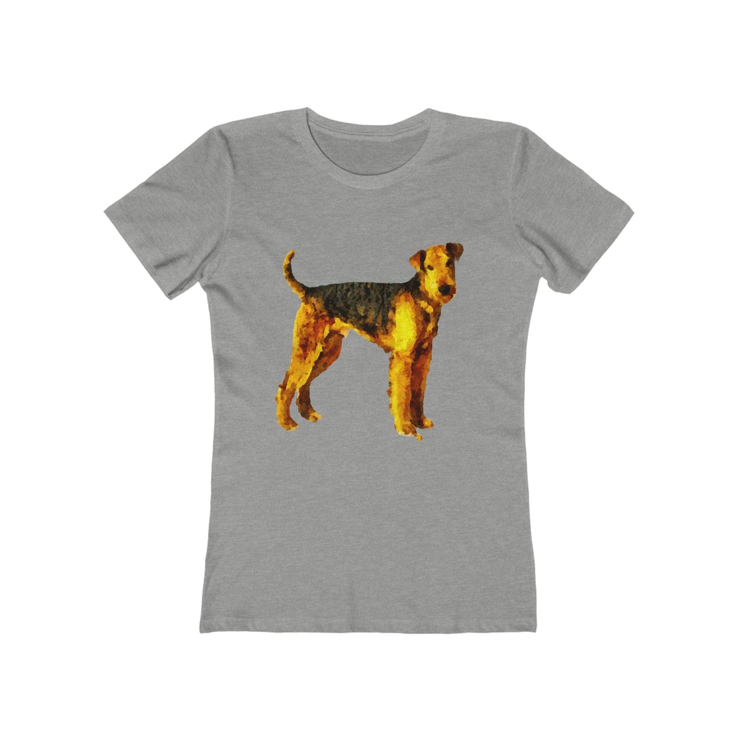 Airedale Terrier 'Lucy' Women's Slim Fitted Ringspun Cotton T-Shirt