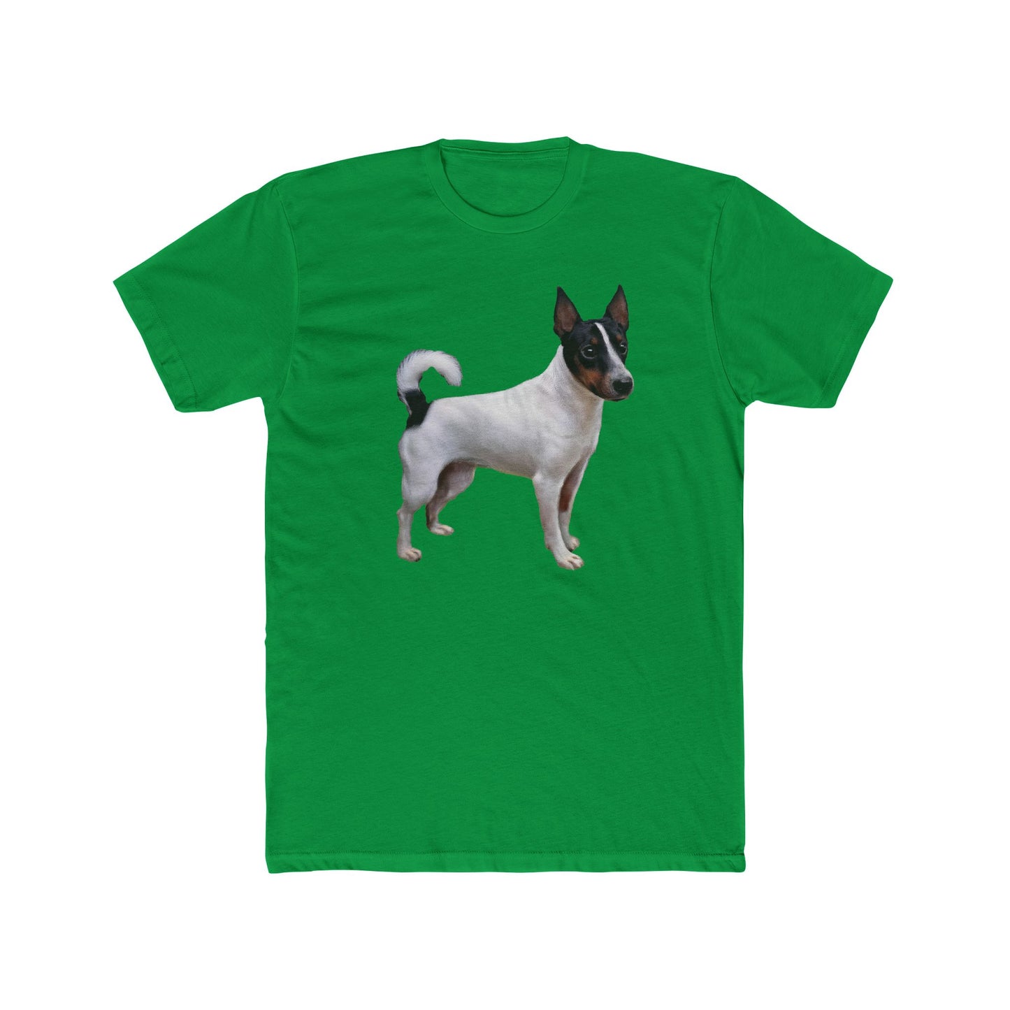 Japanese Terrier - Dog Lover Men's Fitted Cotton Crew Tee