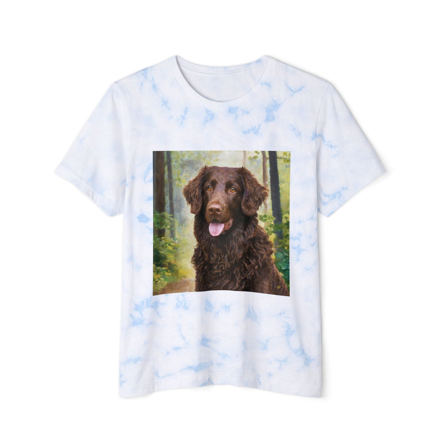 Curly-Coated Retriever Unisex FWD Fashion Tie-Dyed T-Shirt