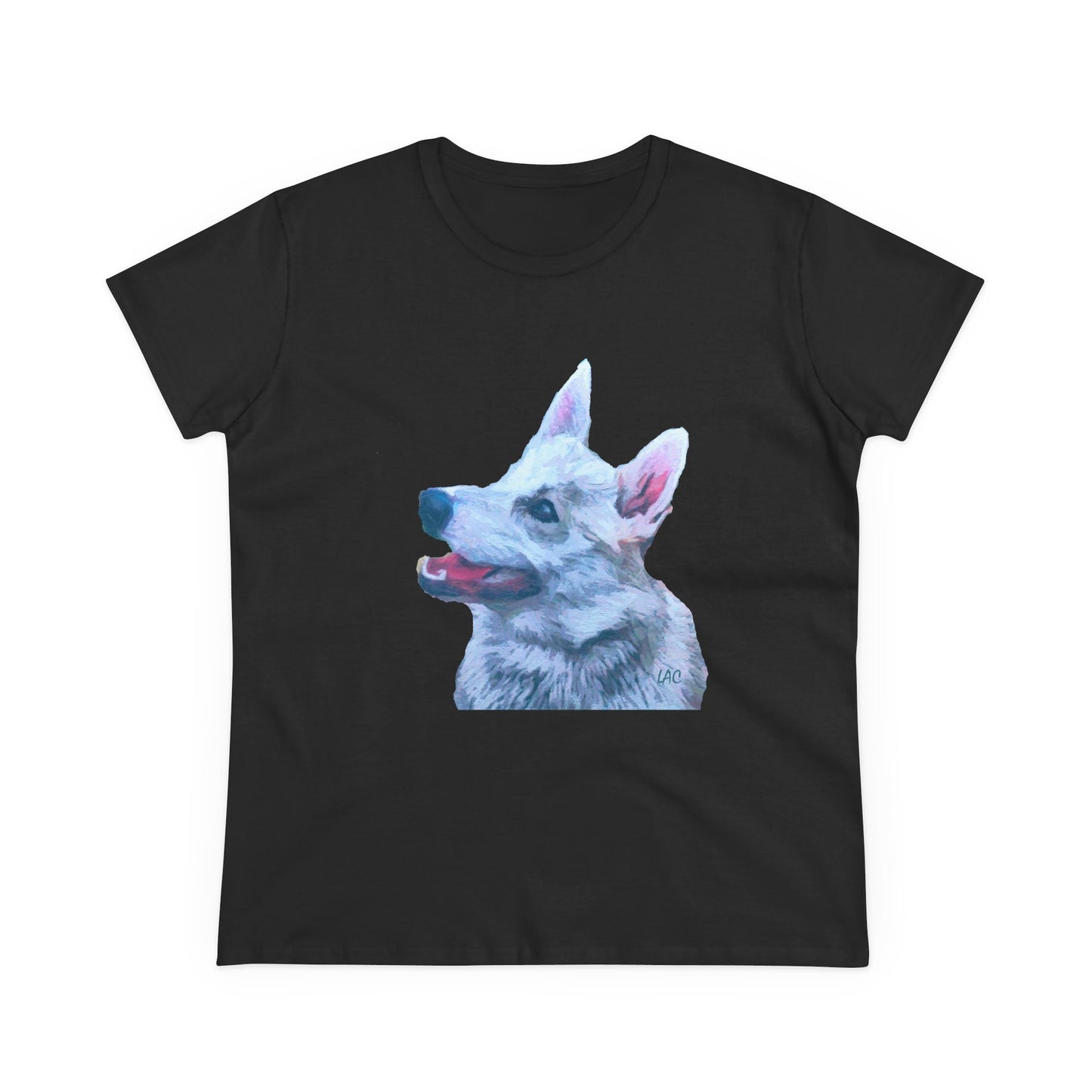 Norwegian Buhund Women's Midweight Cotton Tee