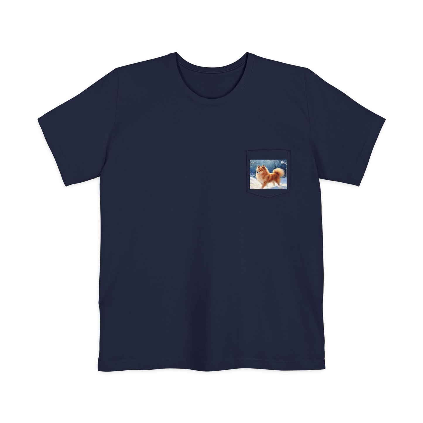 Finnish Spitz Unisex Pocket T-Shirt