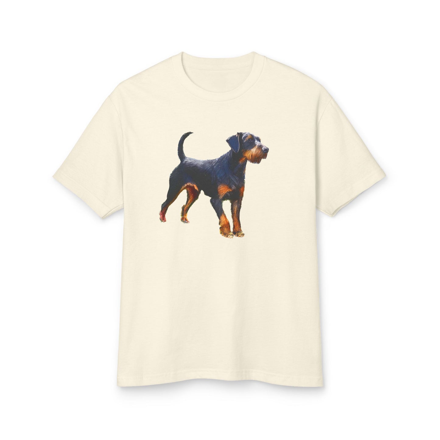Deutscher Jagdterrier - Unisex Relaxed Fit Heavyweight Cotton Tee