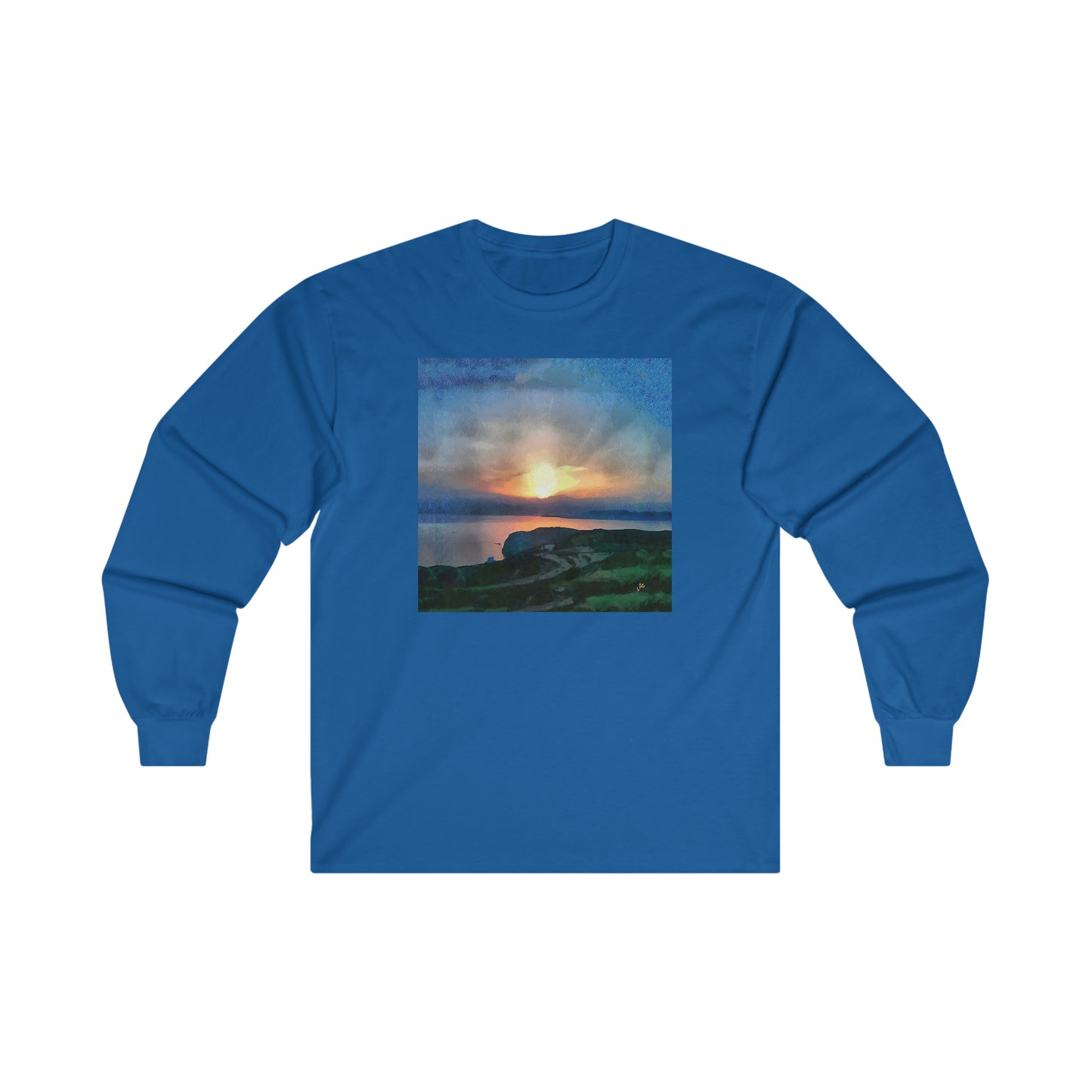 Sifnos (Greece) Sunset Unisex Cotton Long Sleeve Tee