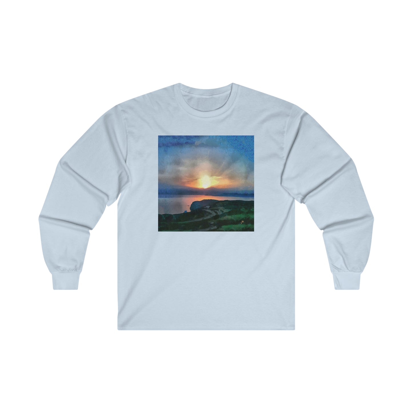 Sifnos (Greece) Sunset Unisex Cotton Long Sleeve Tee