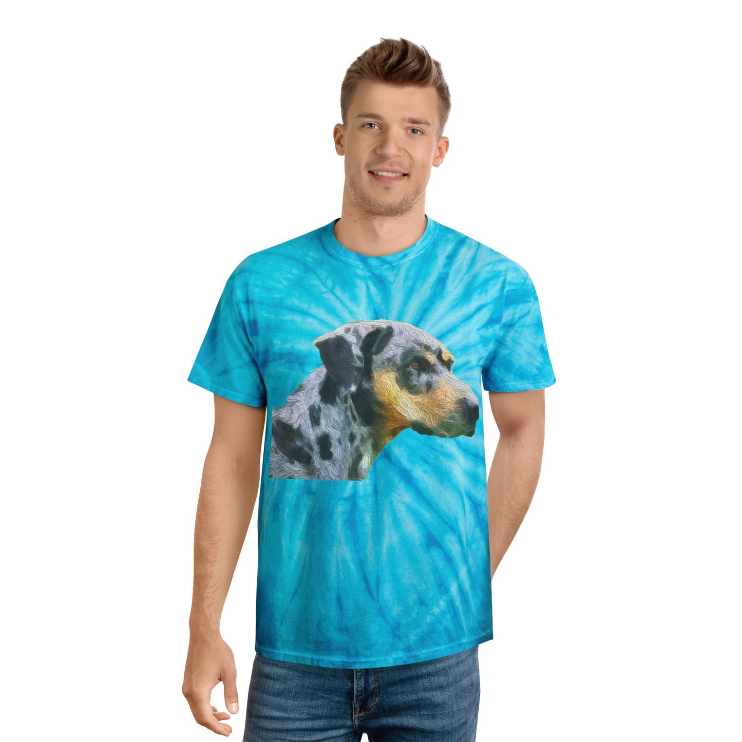 Catahoula 'Clancy' - Unisex Tie-Dye Tee, Cyclone