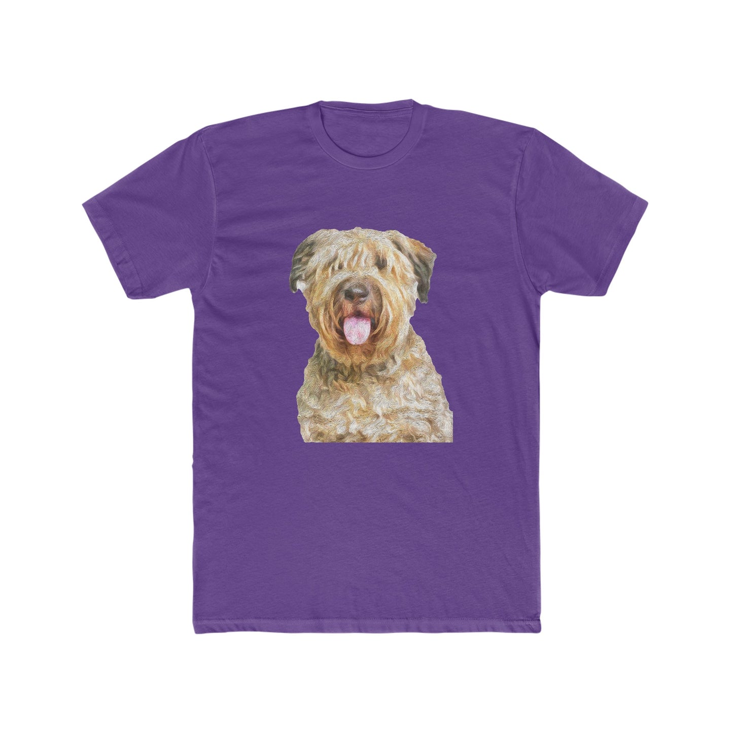 Bouvier des Flandres Men's Fitted Cotton Crew Tee