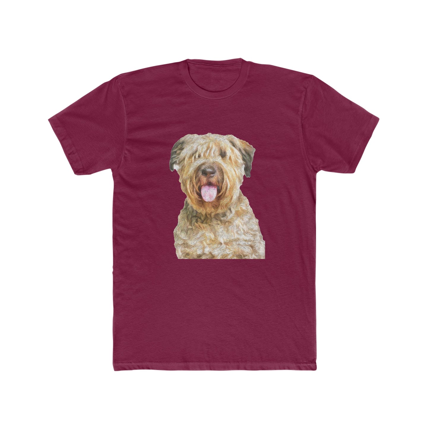 Bouvier des Flandres Men's Fitted Cotton Crew Tee