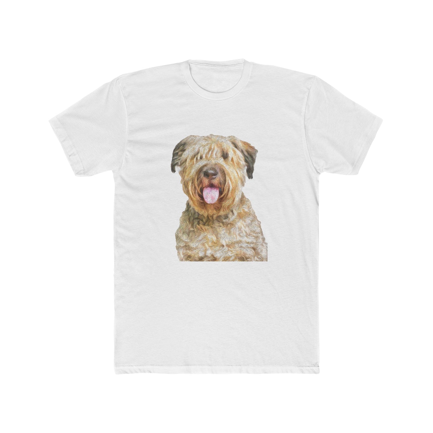 Bouvier des Flandres Men's Fitted Cotton Crew Tee
