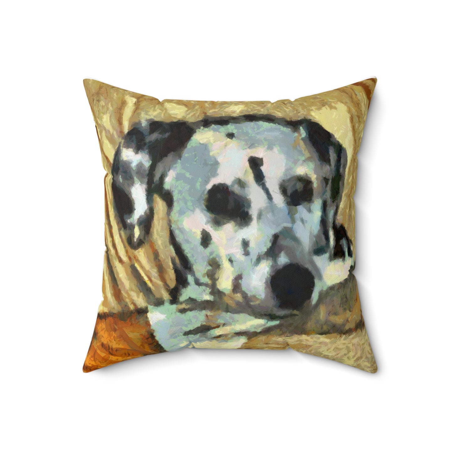 Dalmatian 'Spots of Picasso' Spun Polyester Throw Pillow