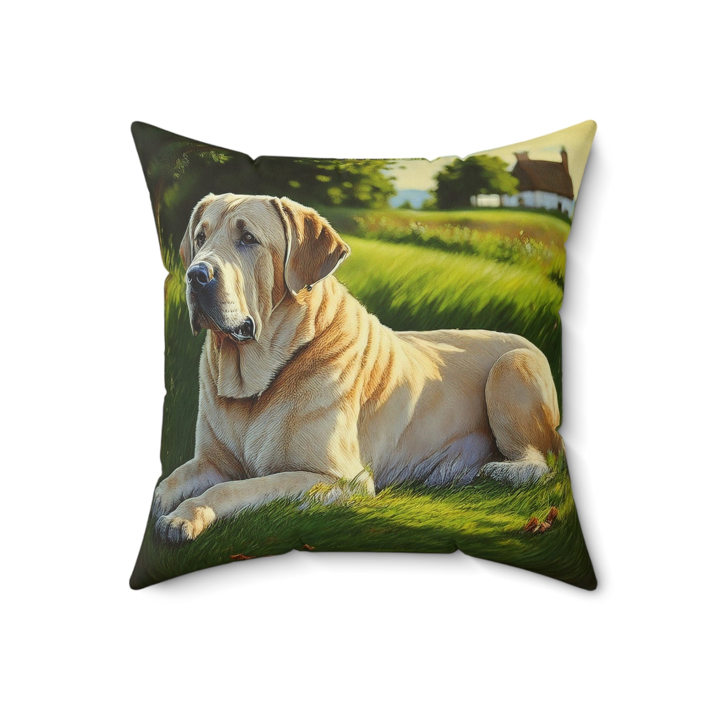 Broholmer Delight - Danish Mastiff Throw Pillow