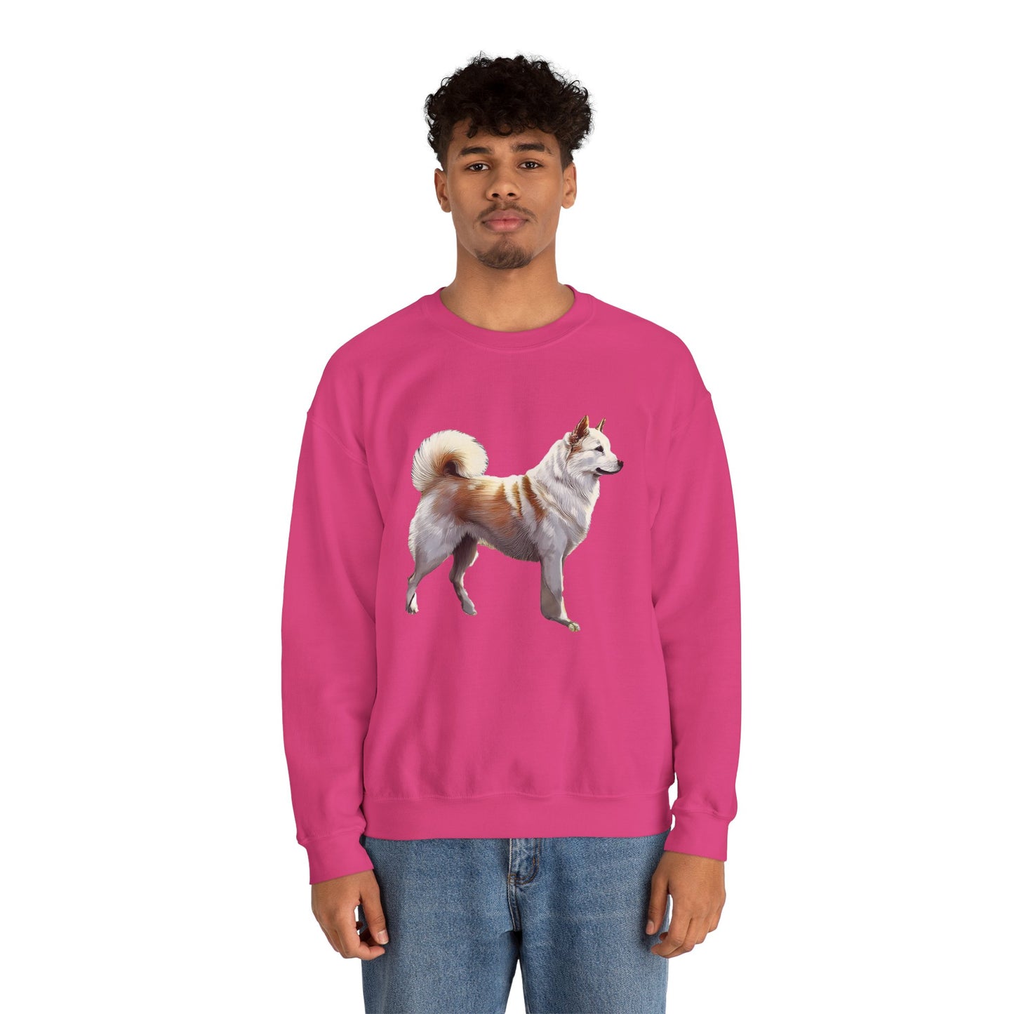 Kishu Ken Unisex 50/50 Crewneck Sweatshirt