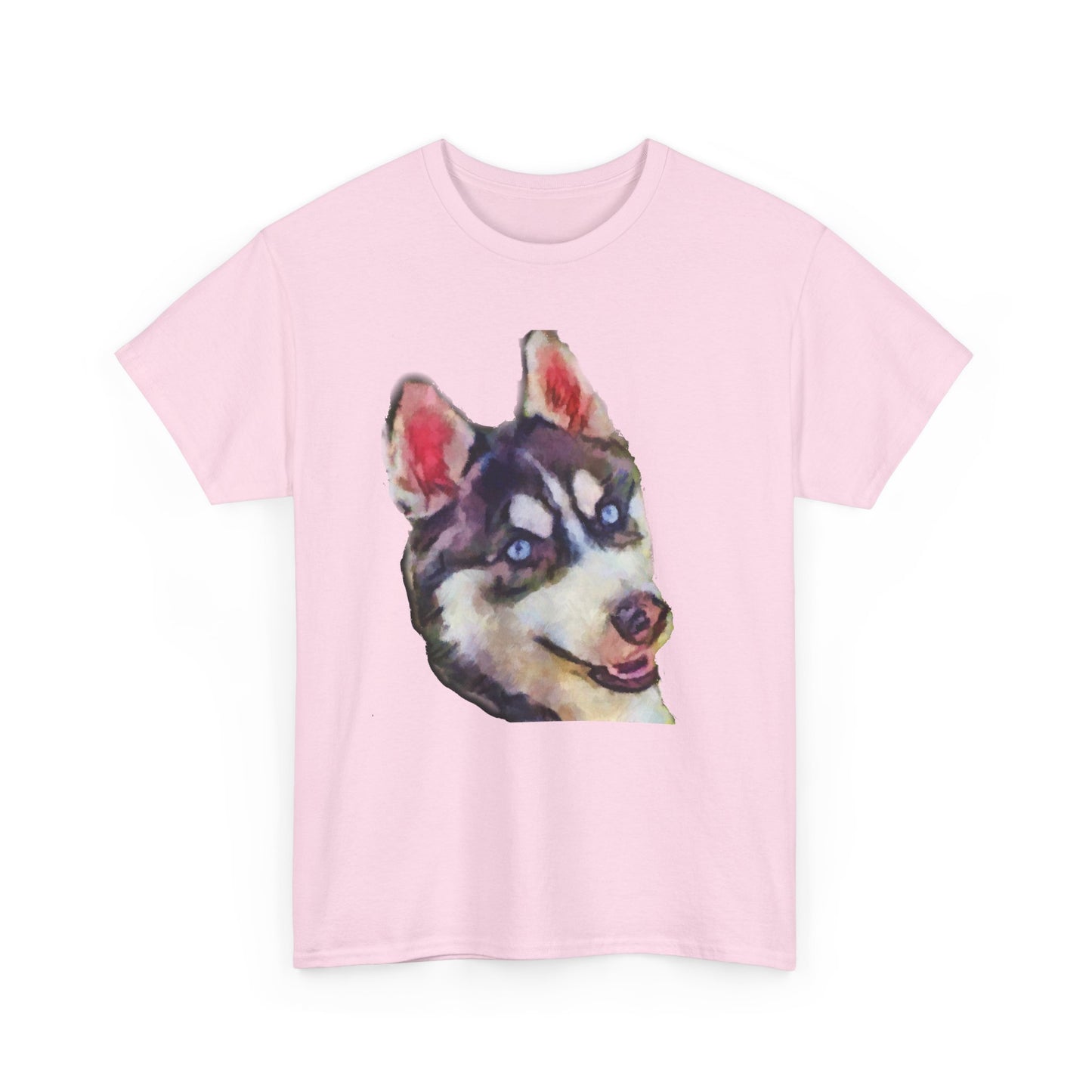 Siberian Husky 'Iditarod' Unisex Heavy Cotton Tee