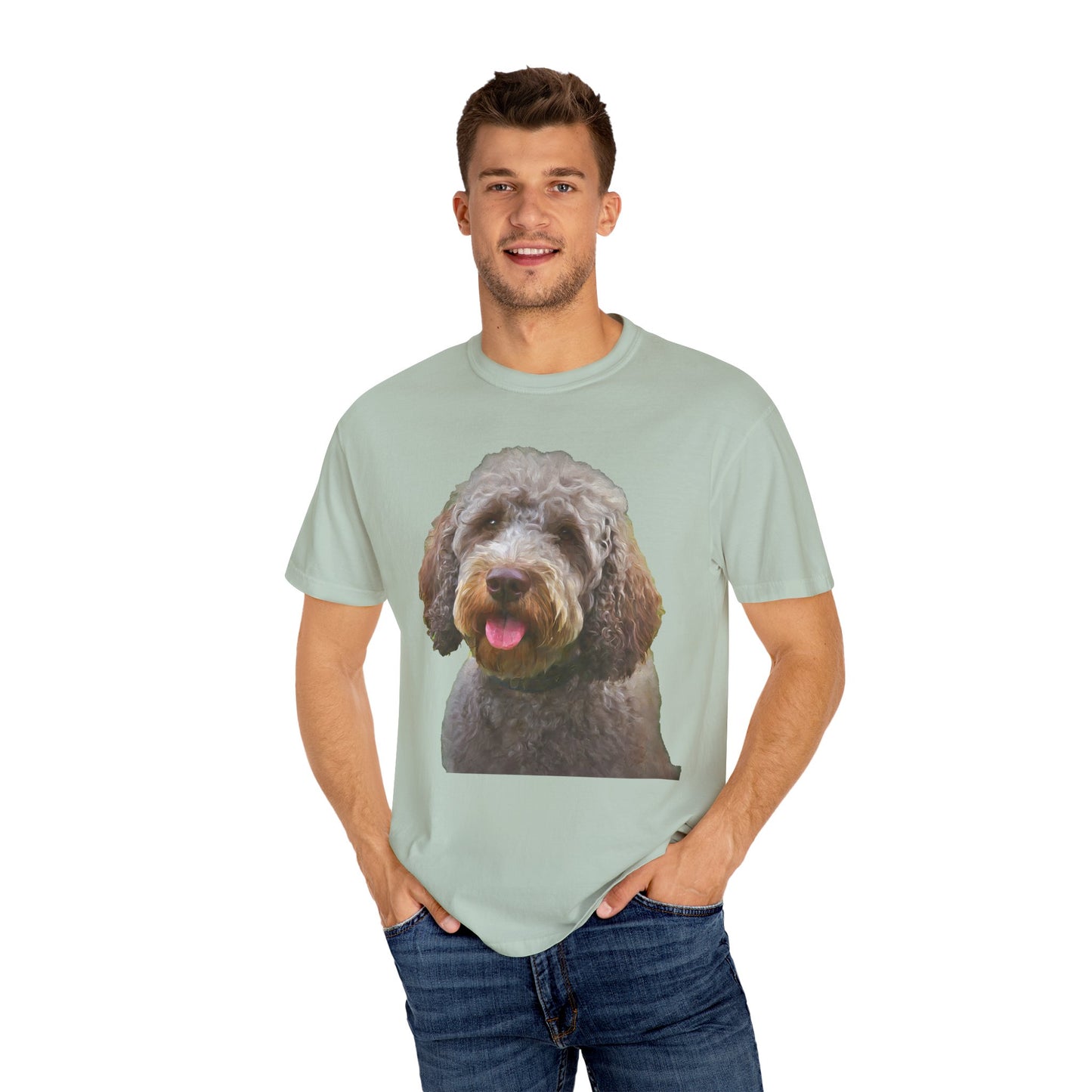 Lagotto Romagnolo 'Italian Truffle Dog' Unisex Garment-Dyed T-shirt