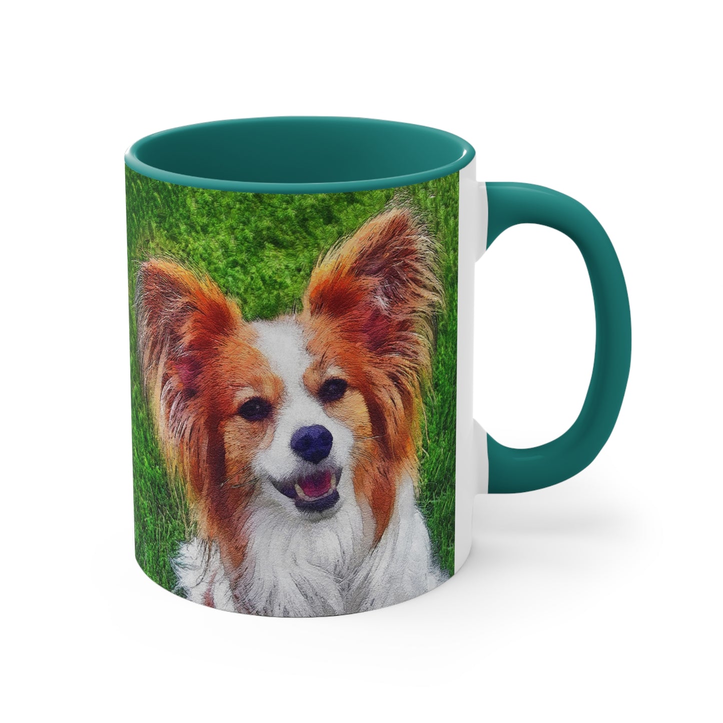 Papillon Ceramic Accent Coffee Mug, 11oz