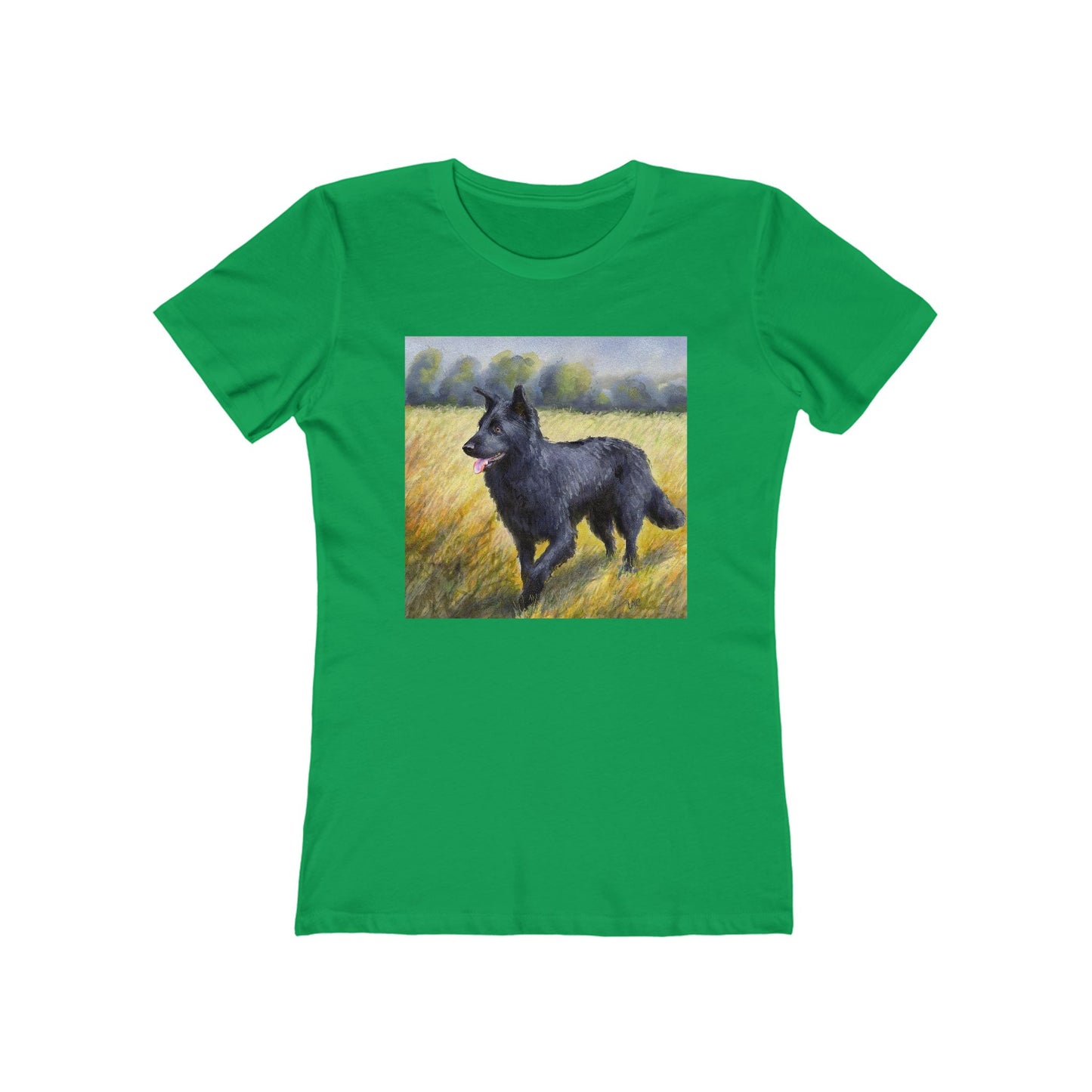 Mudi Women's Slim Fitted Ringspun Cotton Tee