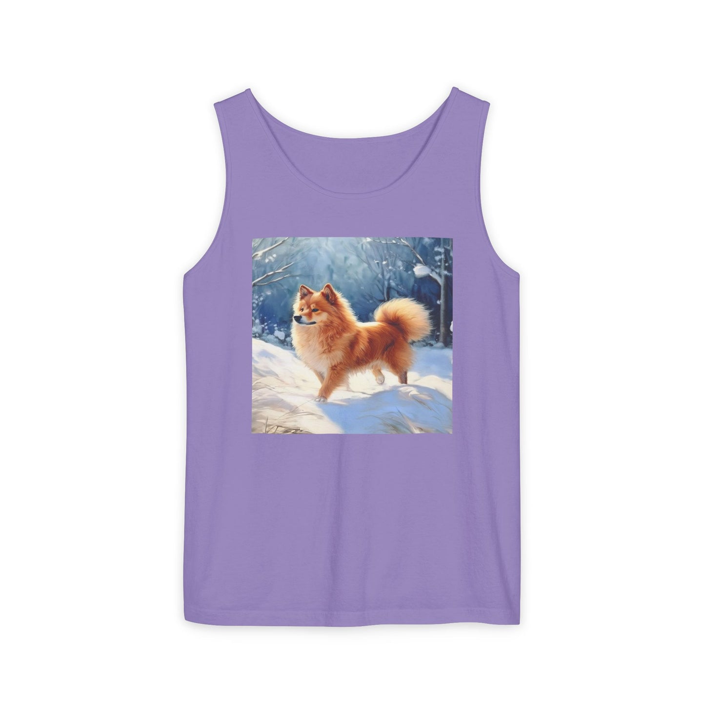Finnish Spitz Unisex Relaxed Fit Garment-Dyed Tank Top
