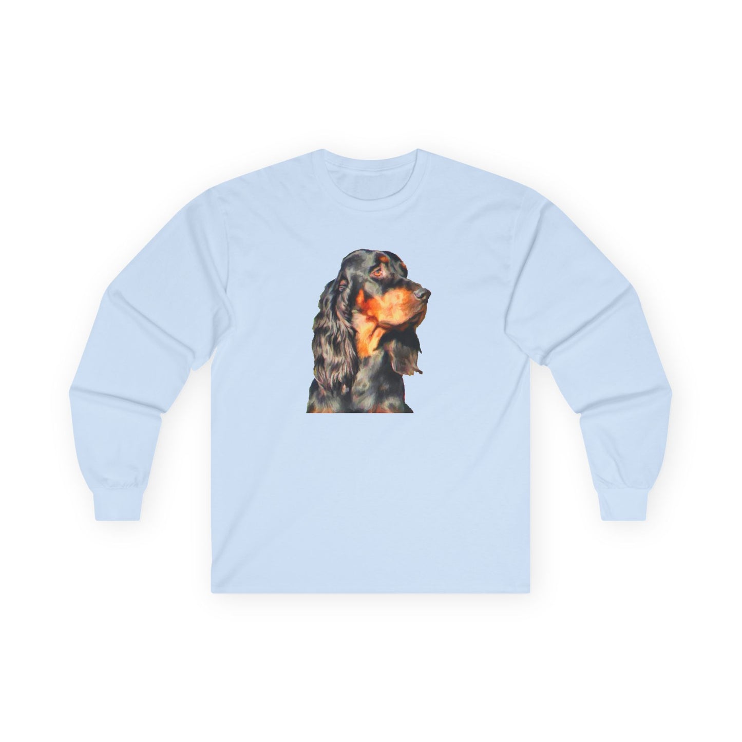 Gordon Setter "Angus" Unisex Cotton Long Sleeve Tee