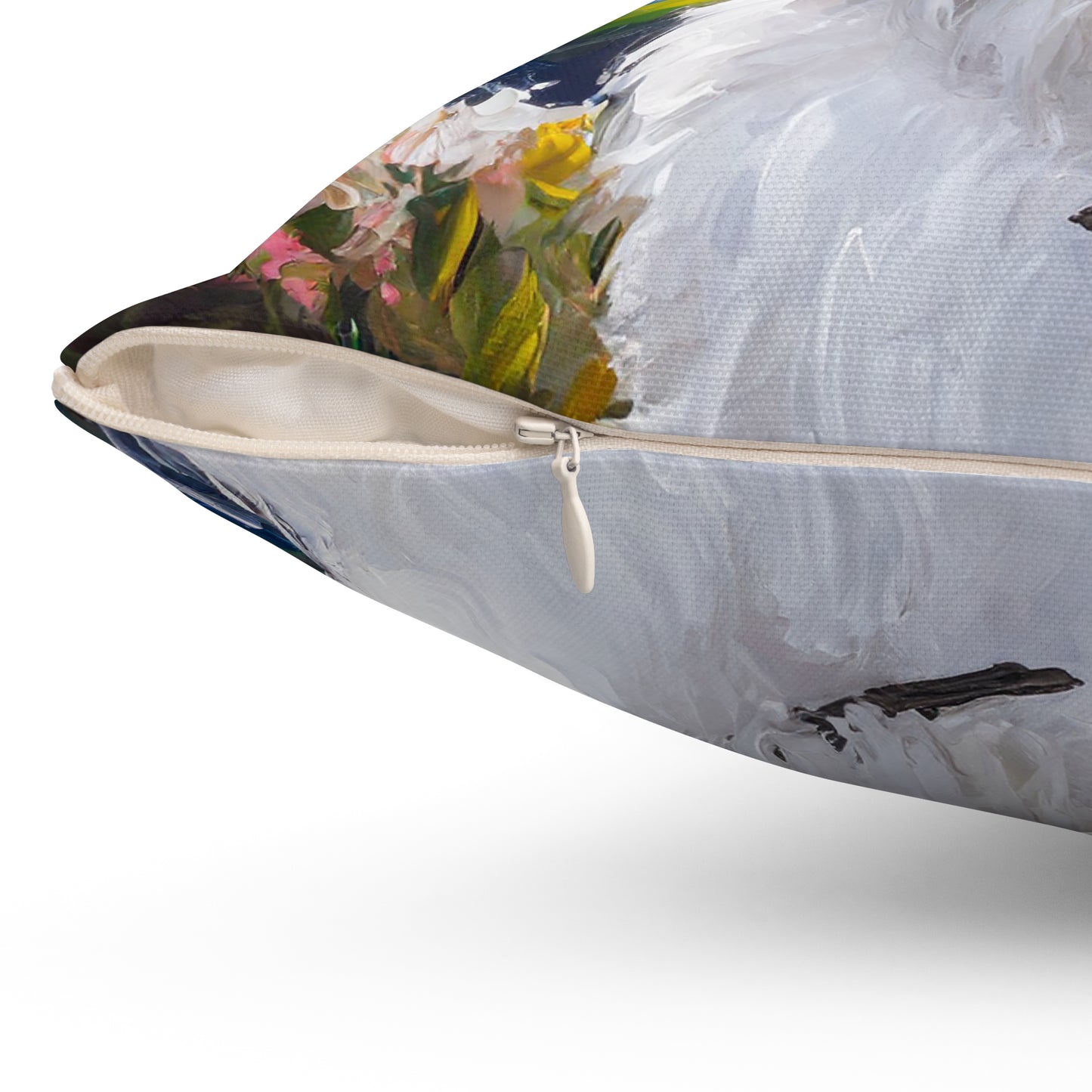 Coton de Tulear Delight Spun Polyester Throw Pillow