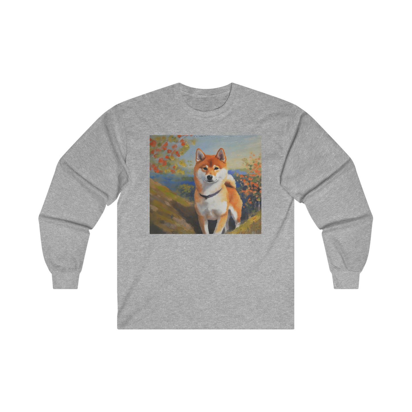 Shiba Inu Cotton Long Sleeve Tee