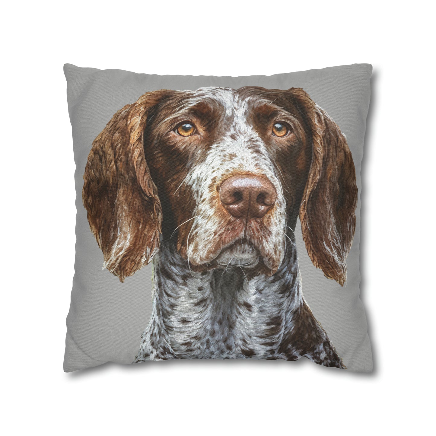 German Wirehaired Pointer Spun Polyester Square Pillowcase