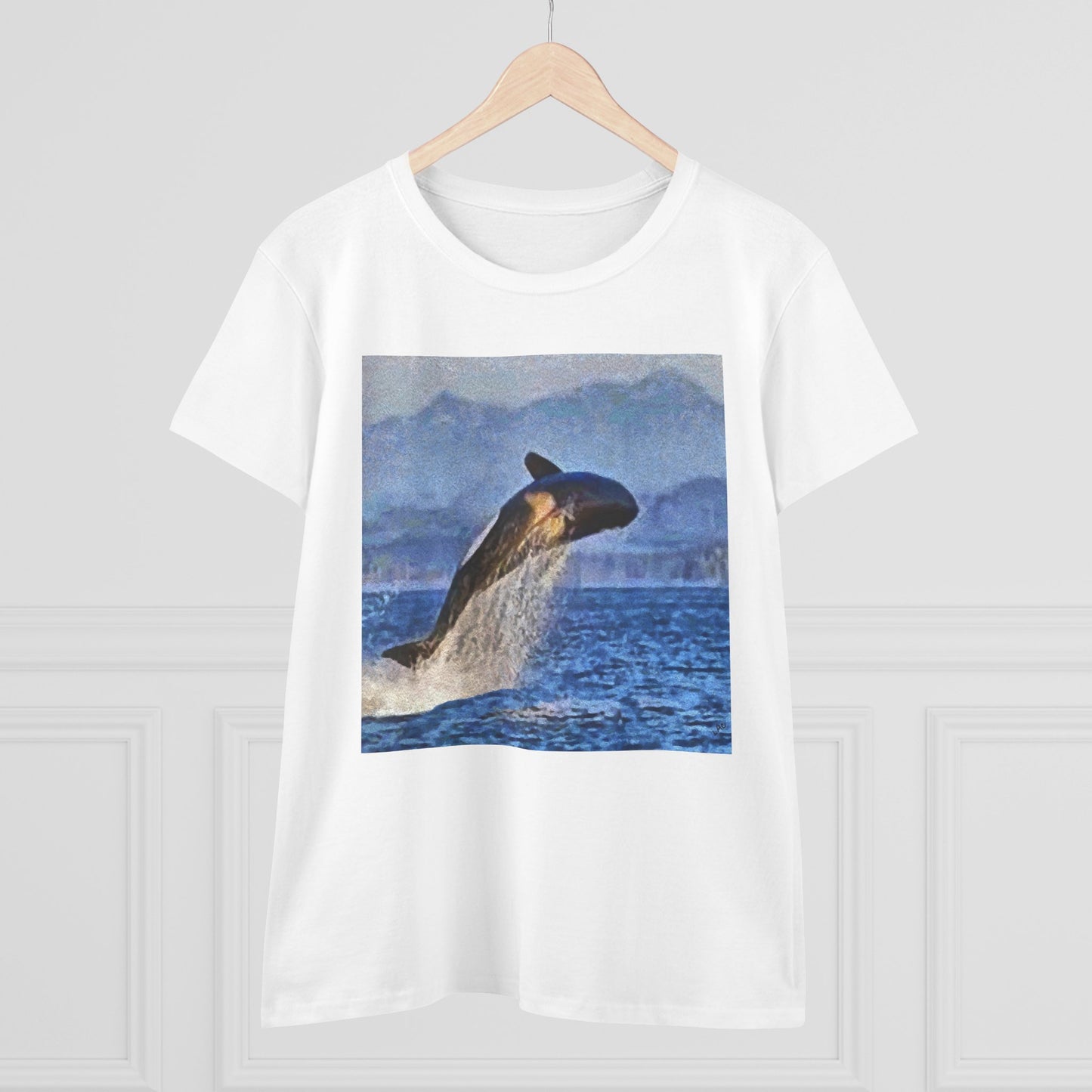 Whale 'Leviathan' Women's Midweight Cotton Tee