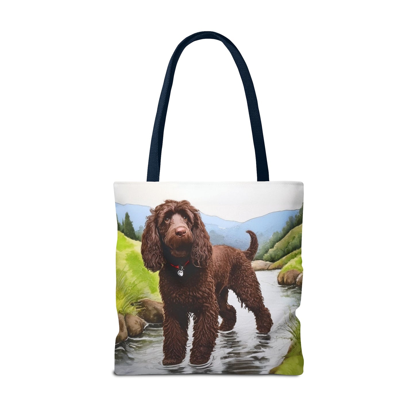 Irish Water Spaniel Polyester Tote Bag (AOP)