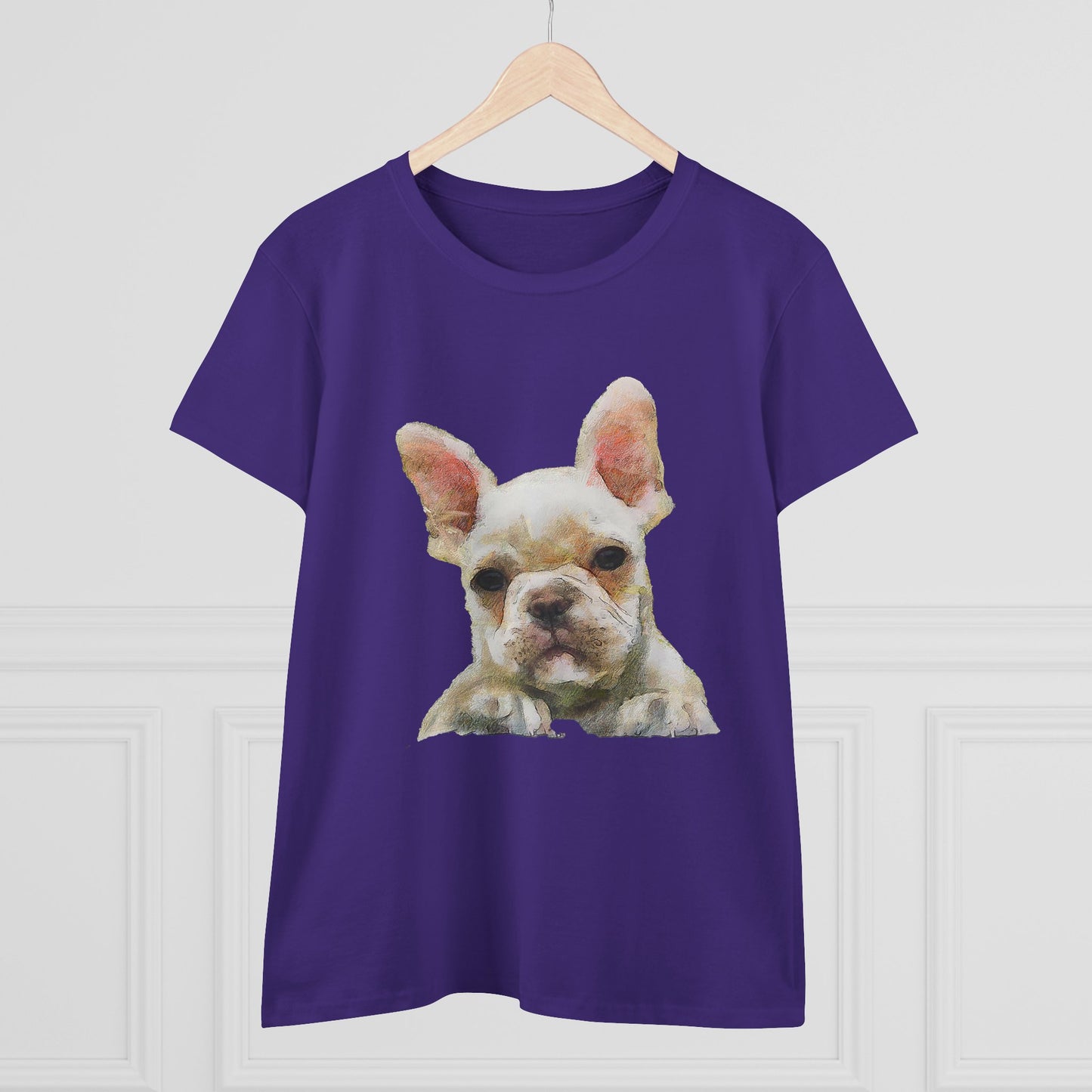 French Bulldog 'Bouvier' Women's Midweight Cotton Tee