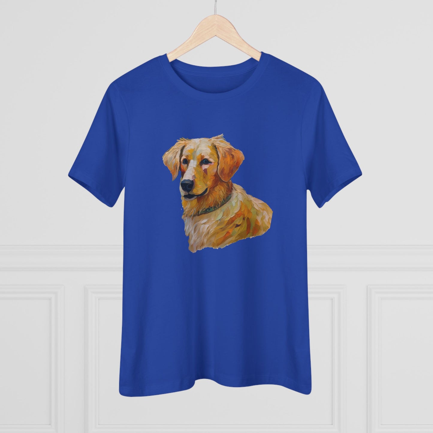 Golden Retriever Puppy Women's Relaxed Fit Cotton Tee