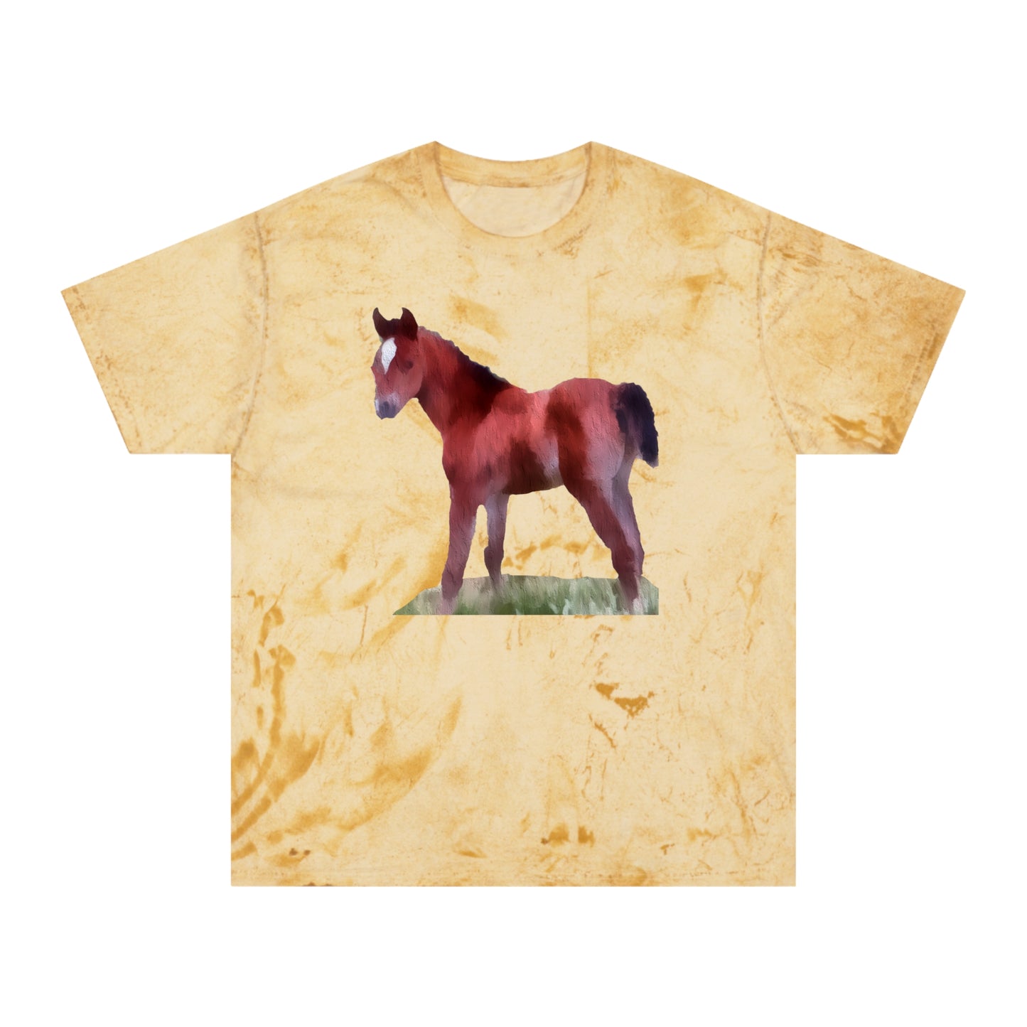 Horse 'Contata' Unisex Cotton Color Blast T-Shirt