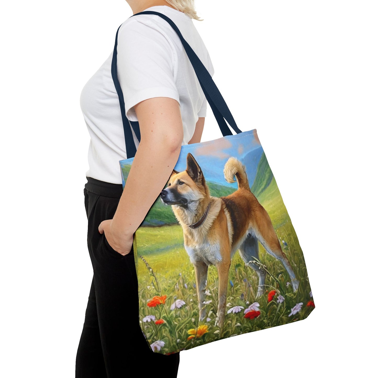 Korean Jindo Polyester Tote Bag (AOP)