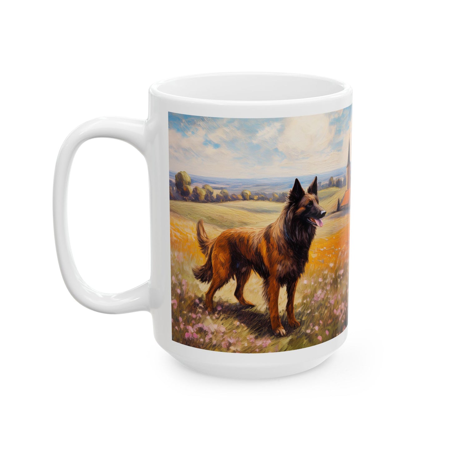 Belgian Tervuren Ceramic Mug - A Homage to Elegance