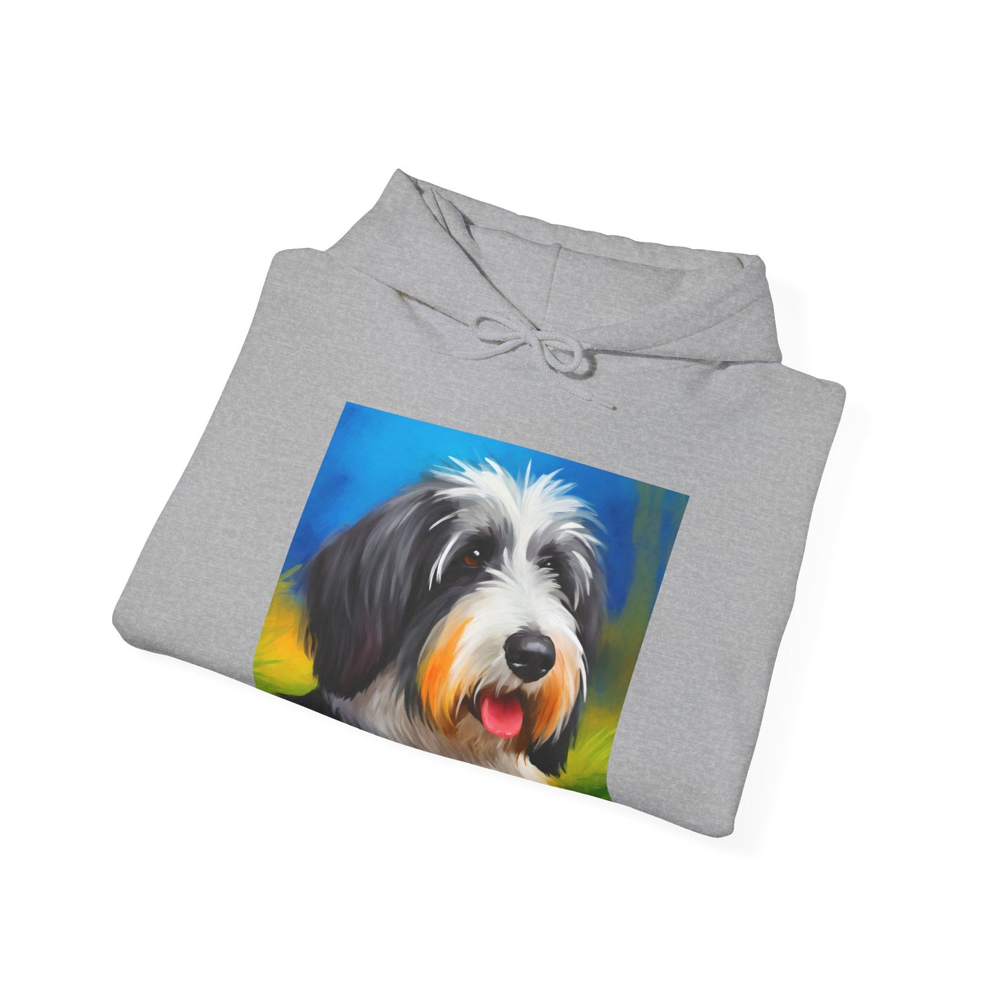 Polish Lowland Sheepdog Unisex 50/50 Hooded Sweatshirt