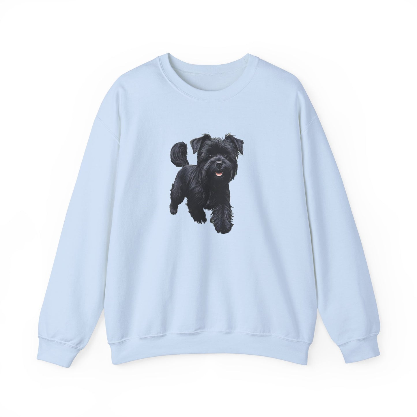 Affenspinscher Unisex 50/50 Crewneck Sweatshirt - Luxurious Charm of the Monkey Dog