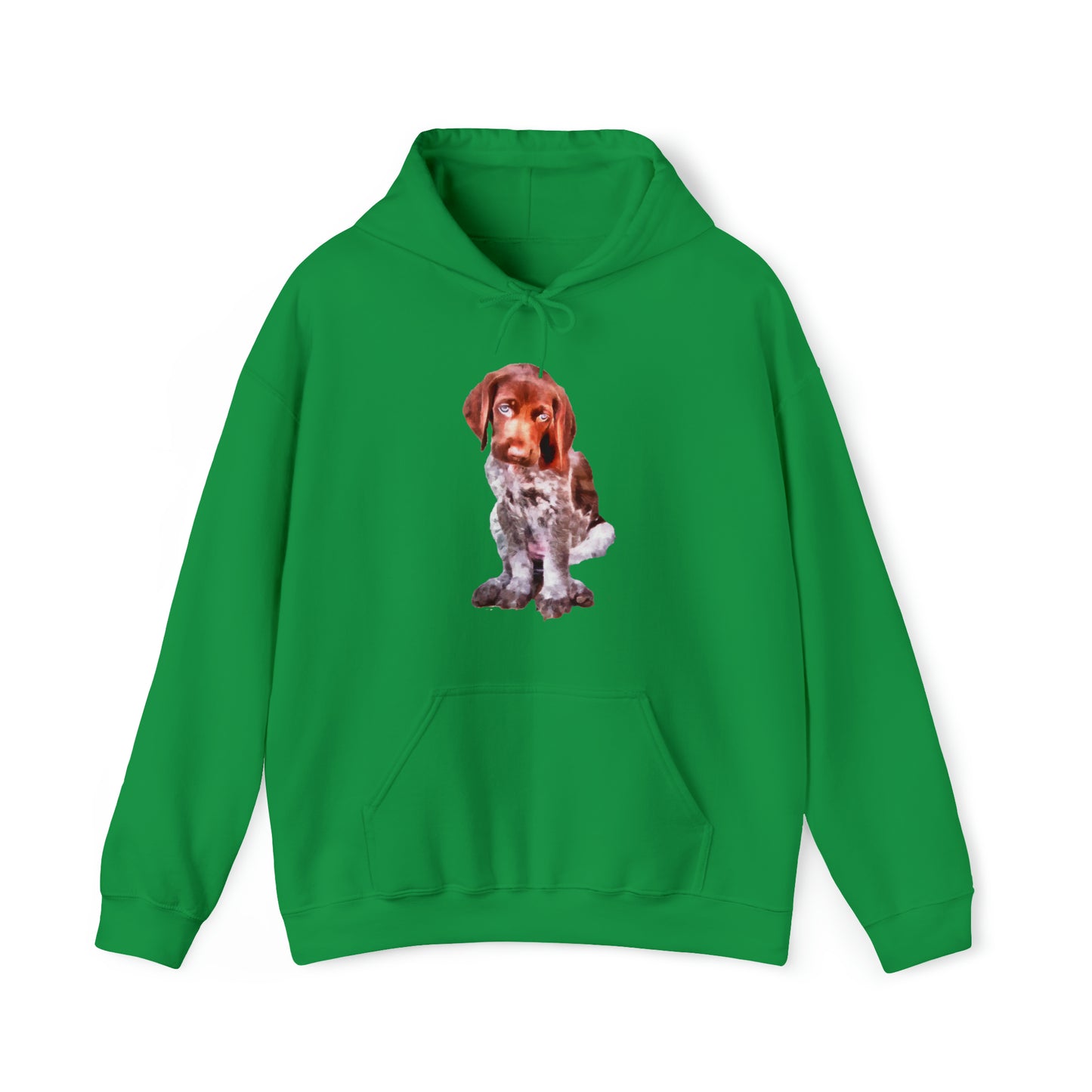 German Short-Hair Pointer 'Benny' Unisex 50/50 Hooded Sweatshirt
