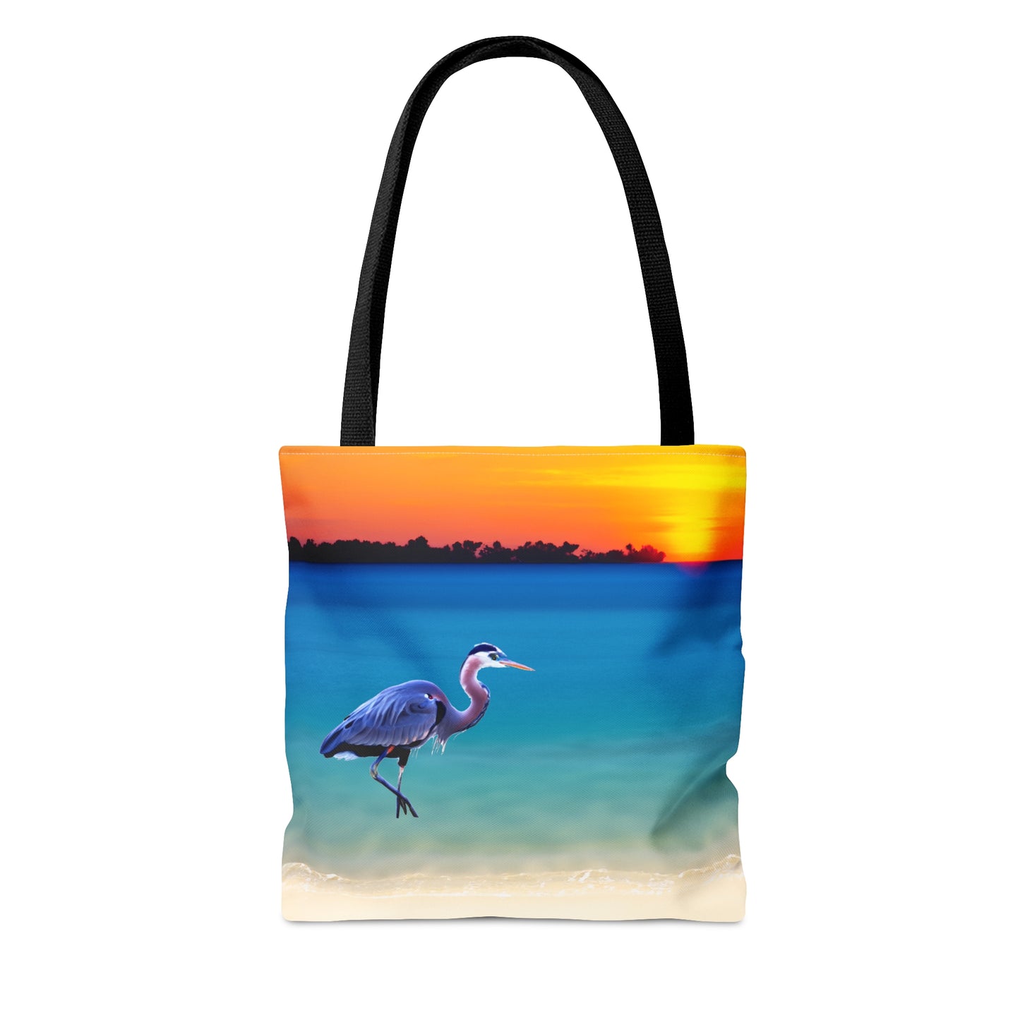 Blue Heron in Sunset - Tote Bag