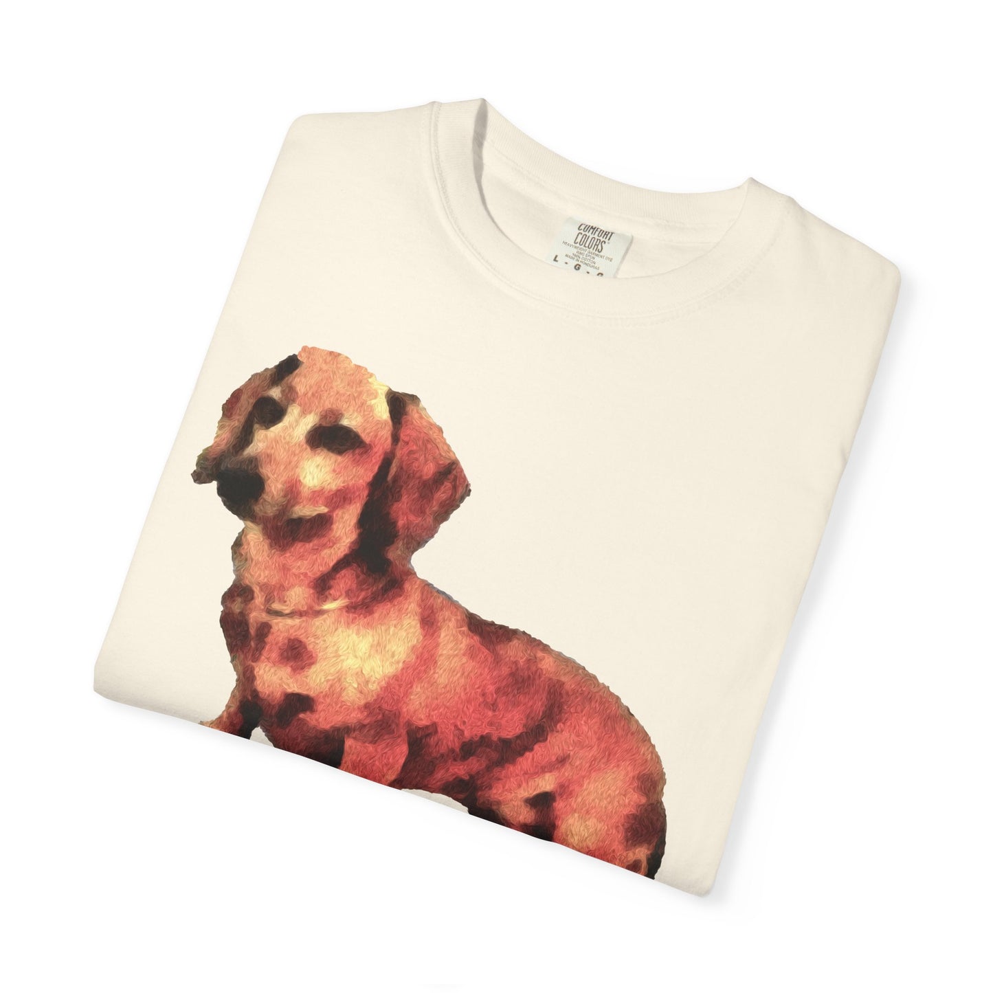 Dachshund 'Simone' Unisex Relaxed Fitted Garment-Dyed T-shirt