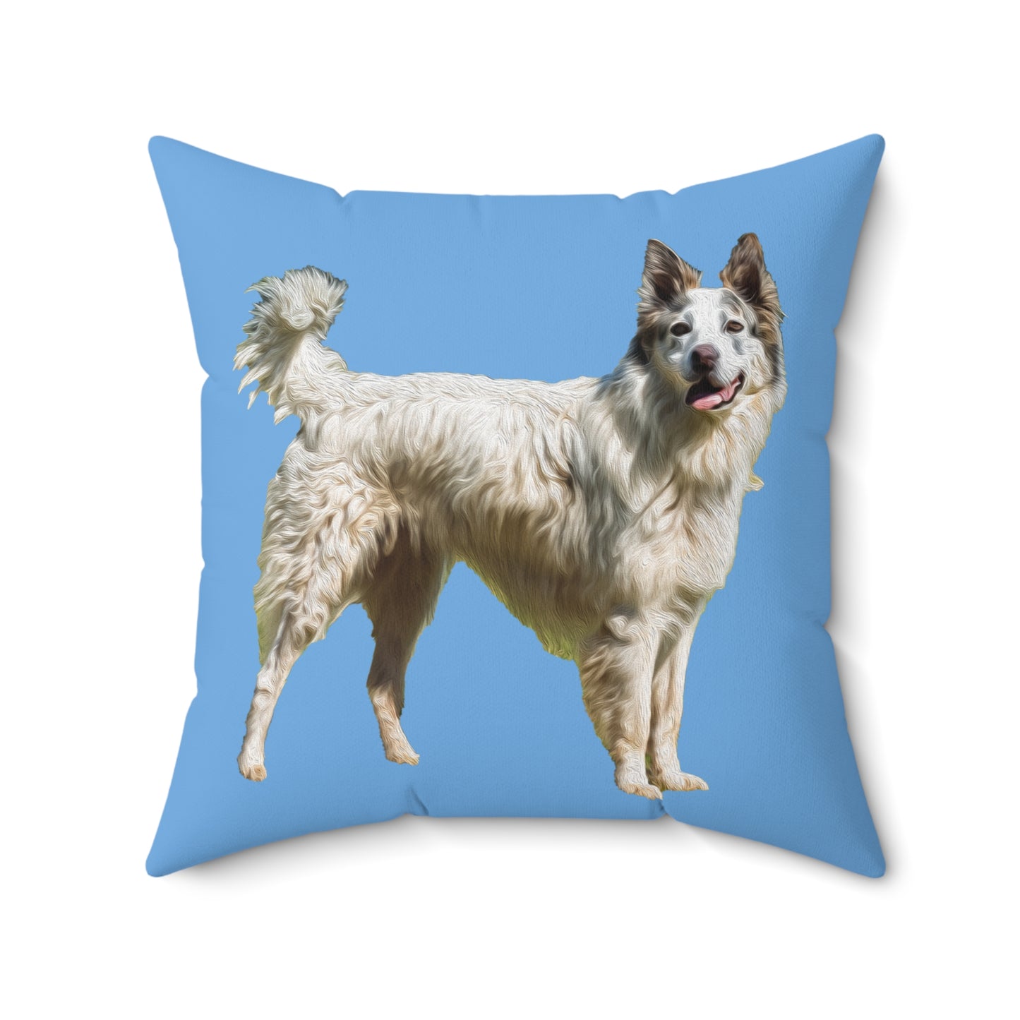 Pyrenean Shepherd Spun Polyester Square Throw Pillow