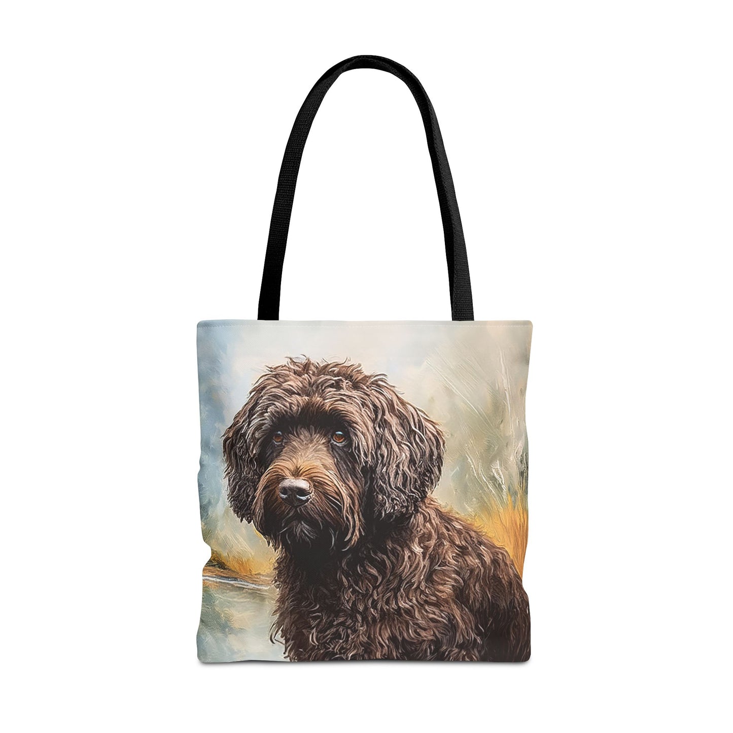 Barbet Polyester Tote Bag - Artistic Elegance for Everyday Adventures
