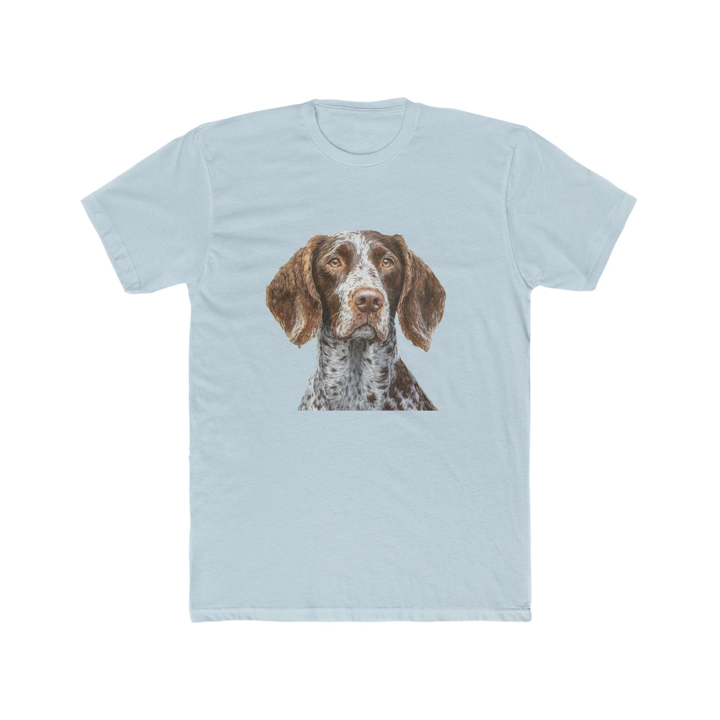 German Wirehaired Pointer Men's Fitted Cotton Crew Tee