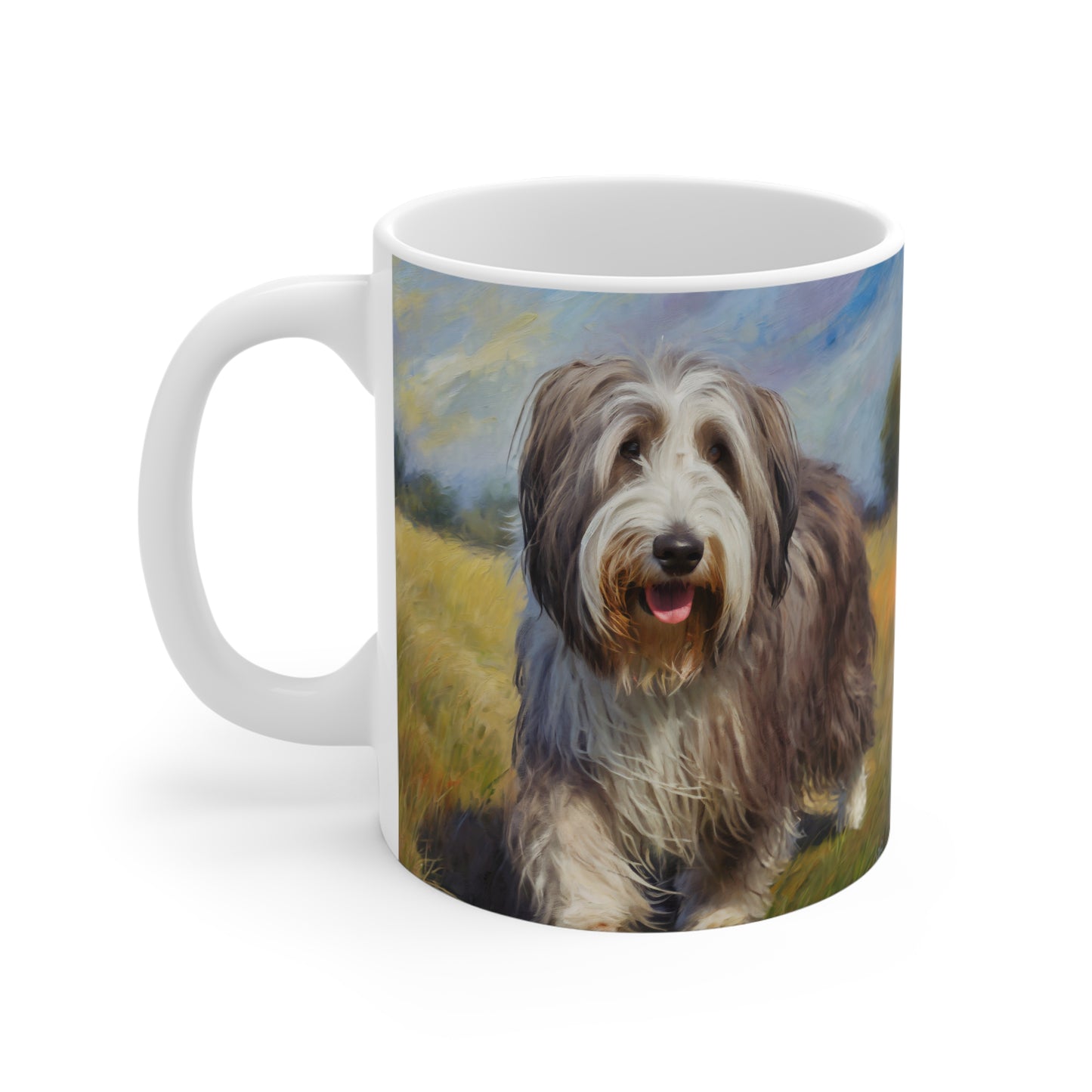 Bearded Collie Ceramic Mug 11oz: Sip in Style