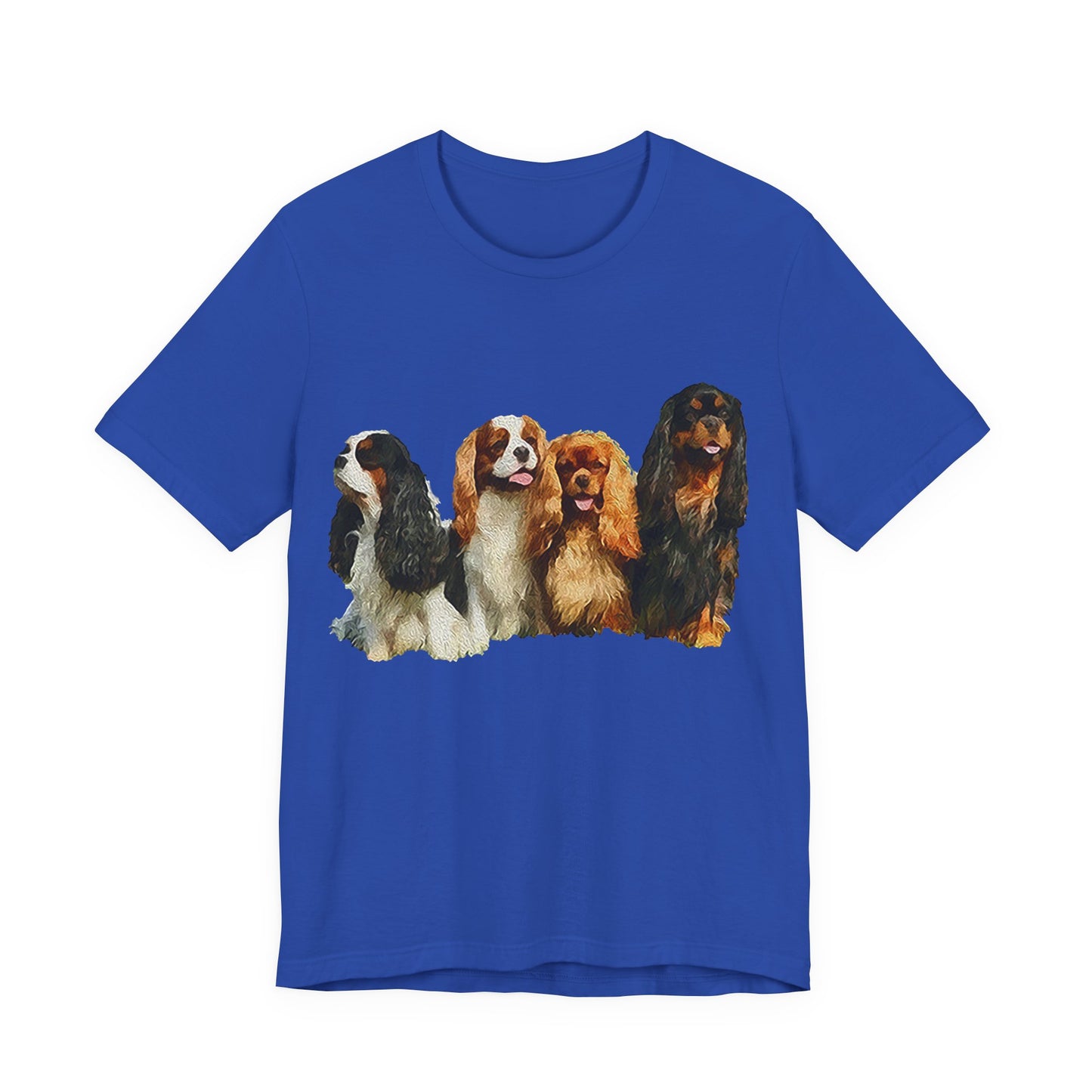 King Charles Spaniels 'Cavalier Club' Unisex Jersey Short Sleeve Tee