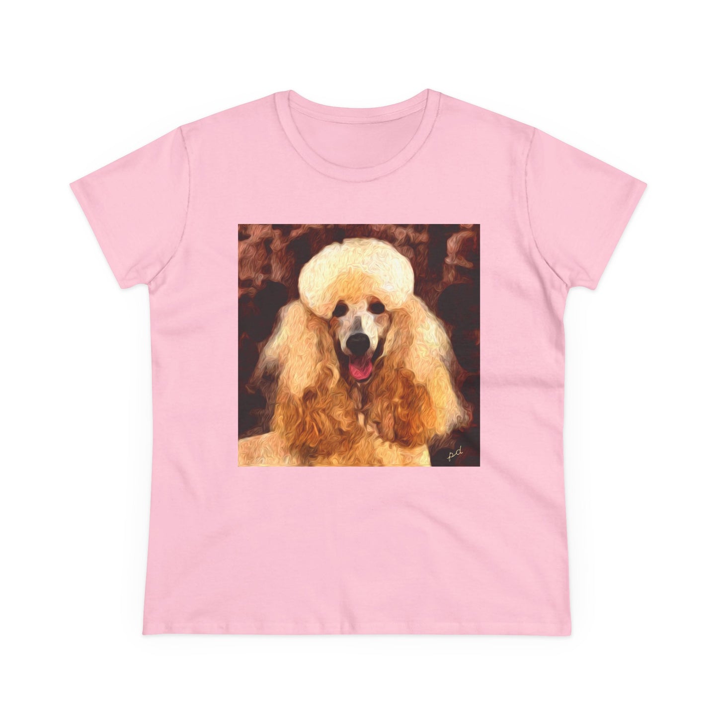 Poodle Women's Midweight Cotton Tee