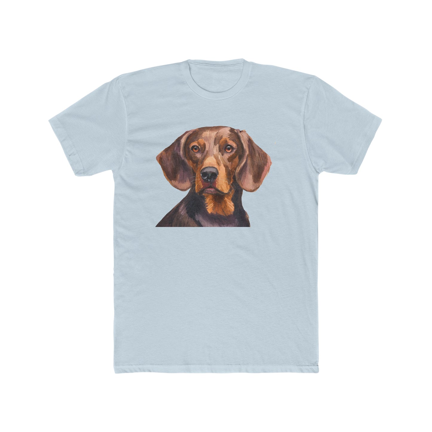 Hannoverscher Schweisshund Men's Fitted Cotton Crew Tee