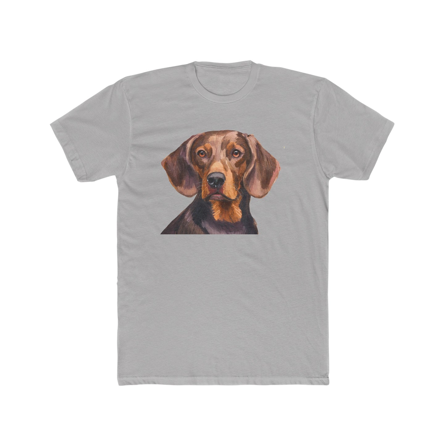Hannoverscher Schweisshund Men's Fitted Cotton Crew Tee